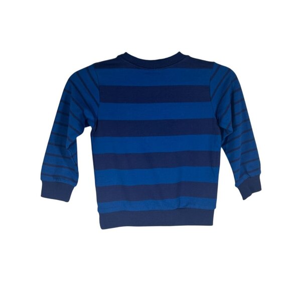Carters 2-Piece Toddler Set Blue Striped Sweatshirt & Tan Pants Size 4T NEW - Picture 3 of 12